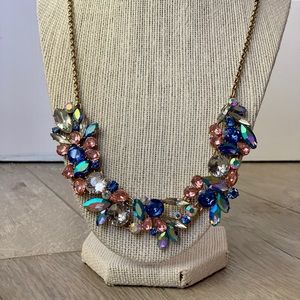 J. Crew blue/pink statement necklace
